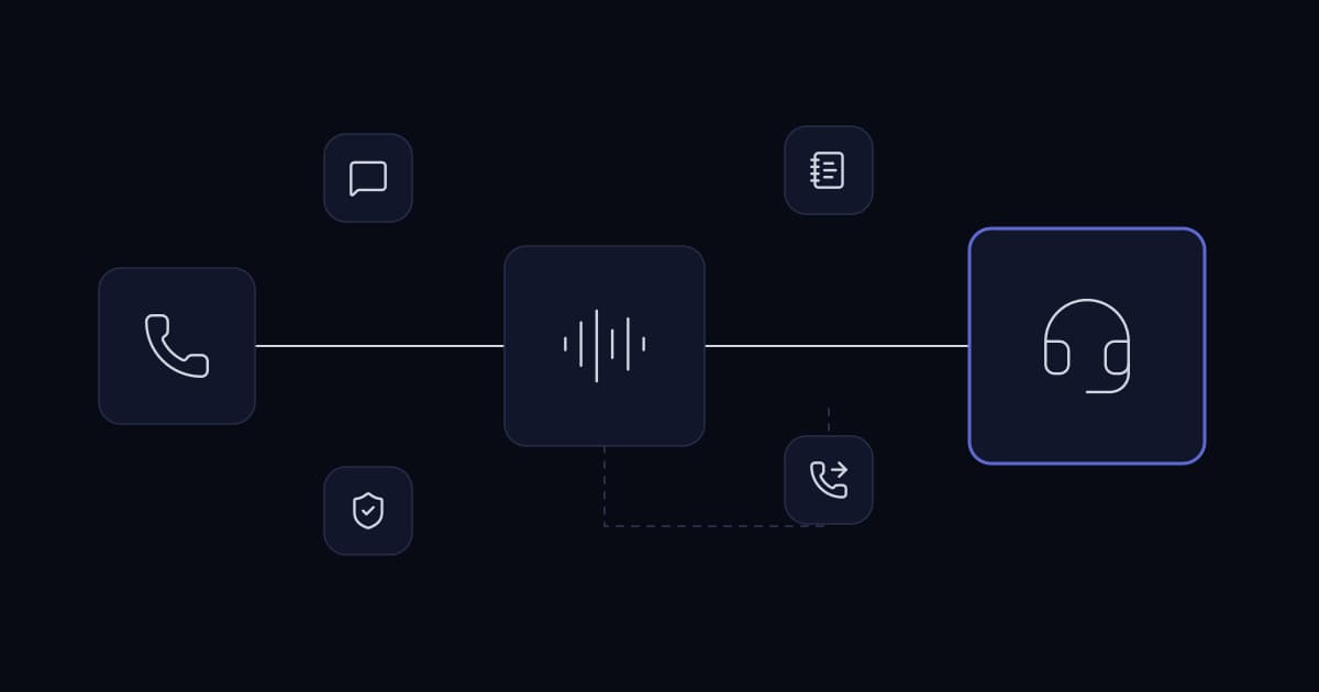 Voice AI human handoff: a transfer request is not a connected customer — cover graphic